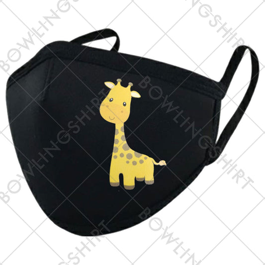 Cutest Smiling Giraffe  Cotton Mask Double Layer Super Soft Available #56