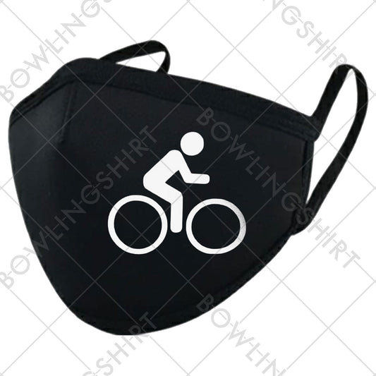 Cyclist Bicycle Silhouette  Mask Available in Adult,#87