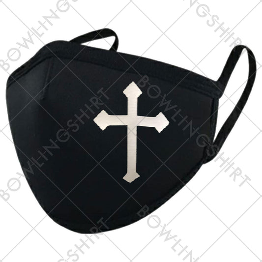 Wear your mask!! Cross mask perfect for church #20