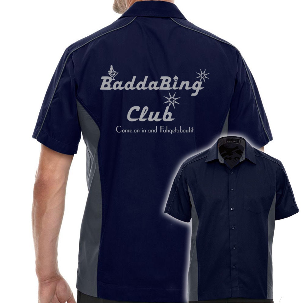 Baddabing Club Classic Retro Bowling Shirt - The Muckler - Includes Embroidered Name