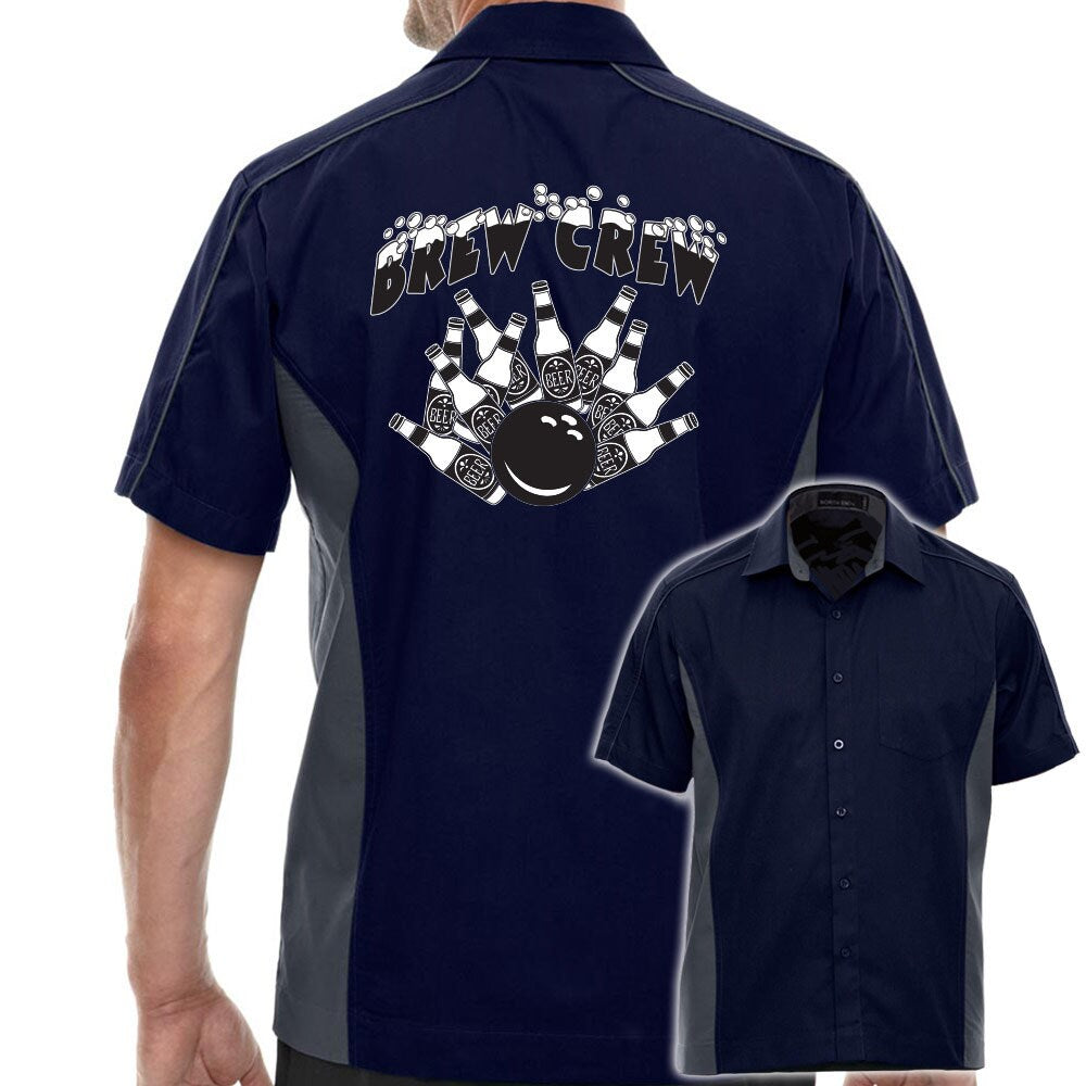 Brew Crew Classic Retro Bowling Shirt - The Muckler - Includes Embroidered Name #122/188