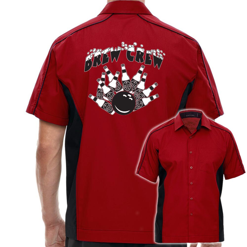 Brew Crew Classic Retro Bowling Shirt - The Muckler - Includes Embroidered Name #122/188