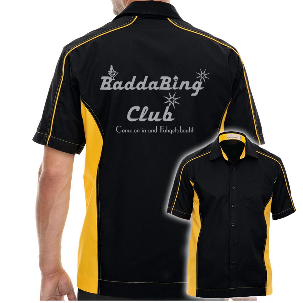 Baddabing Club Classic Retro Bowling Shirt - The Muckler - Includes Embroidered Name