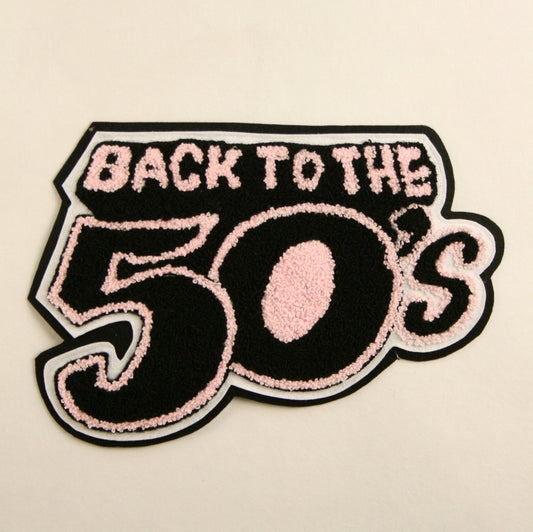 Back to the 50's - Hand Sewn Chenille Patch