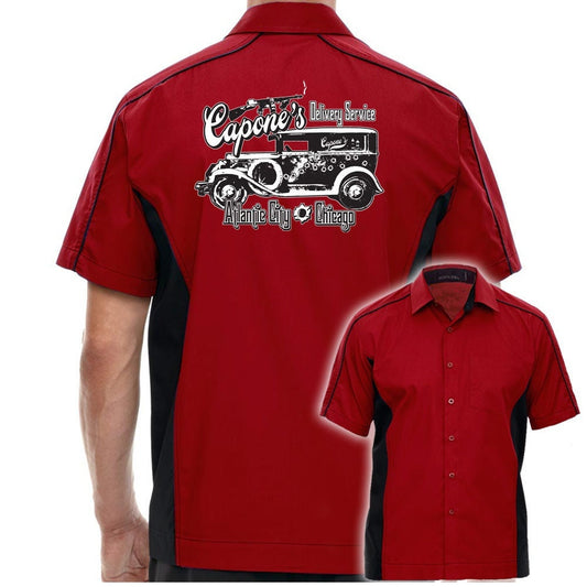 Capone's Delivery Service Classic Retro Bowling Shirt - The Muckler - Includes Embroidered Name