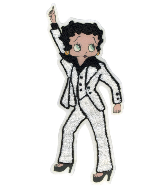 12" Betty Boop Night Fever - Hand Sewn Chenille Patch