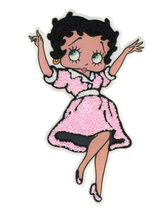 12" Betty Boop Dancing - Hand Sewn Chenille Patch