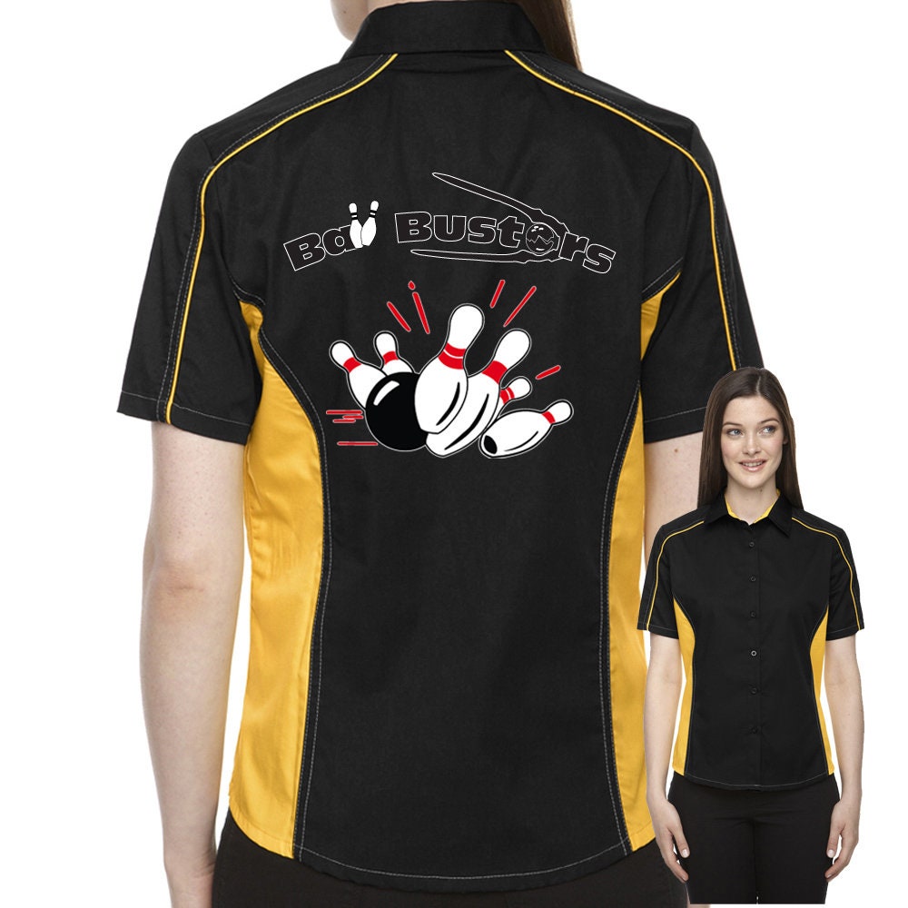 Ball Busters Classic Retro Bowling Shirt- The Muckler (Ladies) - Includes Embroidered Name