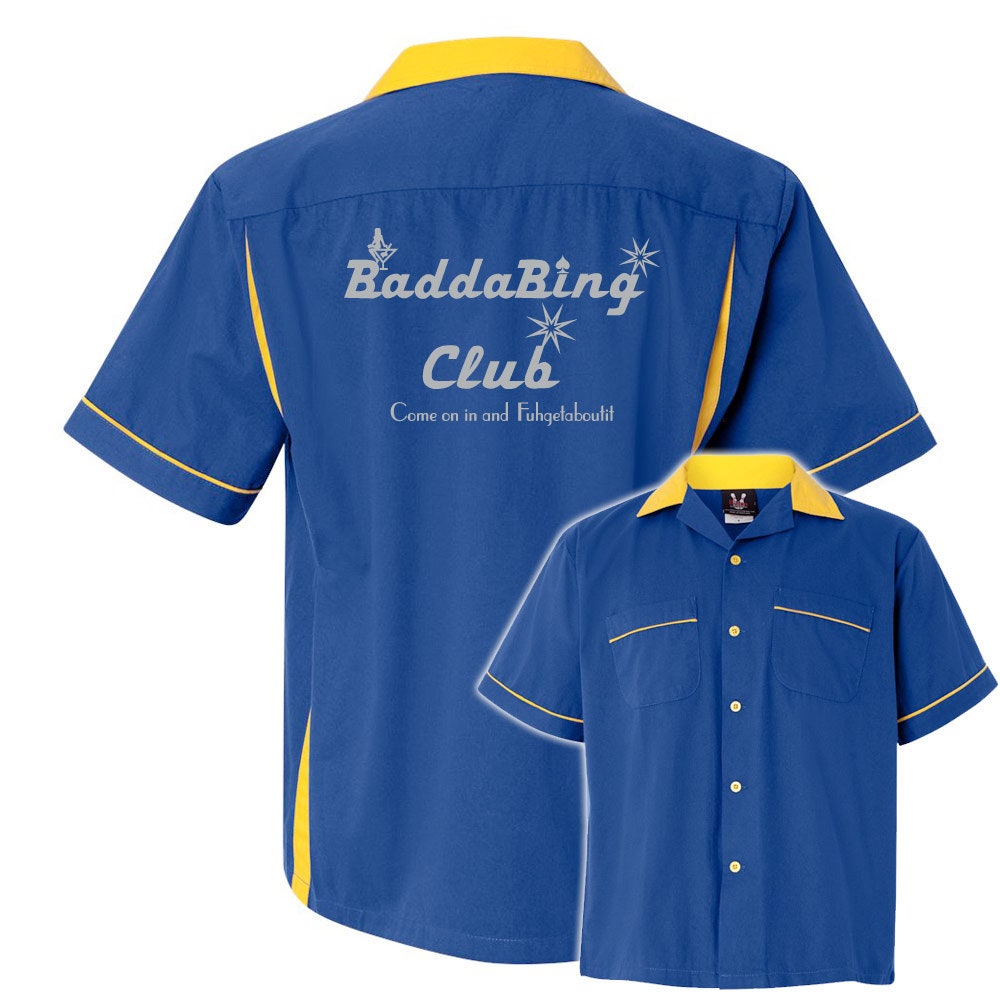 Baddabing Club Classic Retro Bowling Shirt - Classic 2.0 - Includes Embroidered Name #118