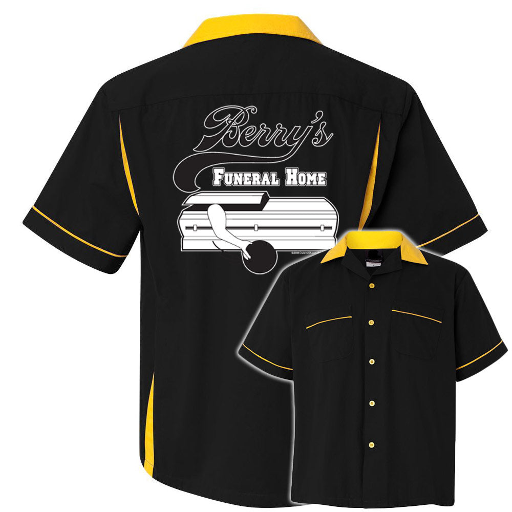 Berry's Funeral Home Classic Retro Bowling Shirt- Classic 2.0 - Includes Embroidered Name #119