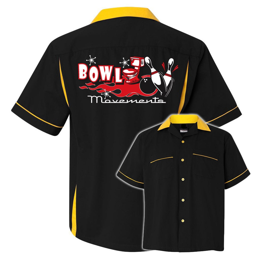 Bowl Movements Classic Retro Bowling Shirt- Classic 2.0 - Includes Embroidered Name #121