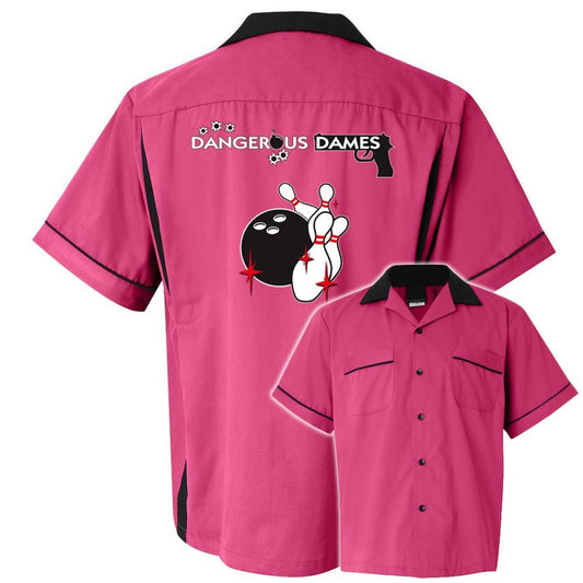 Dangerous Dames Classic Retro Bowling Shirt- Classic 2.0 - Includes Embroidered Name
