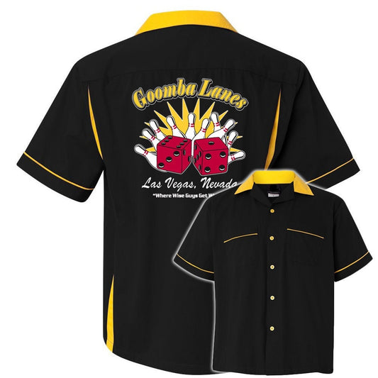 Goomba Lanes Classic Retro Bowling Shirt- Classic 2.0 - Includes Embroidered Name #123