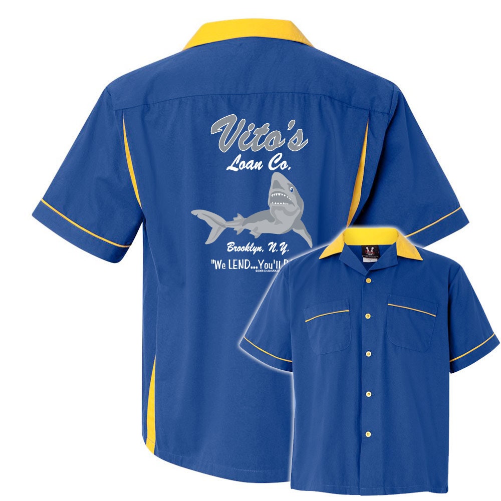 Vito's Loan Co. Classic Retro Bowling Shirt- Classic 2.0 - Includes Embroidered Name
