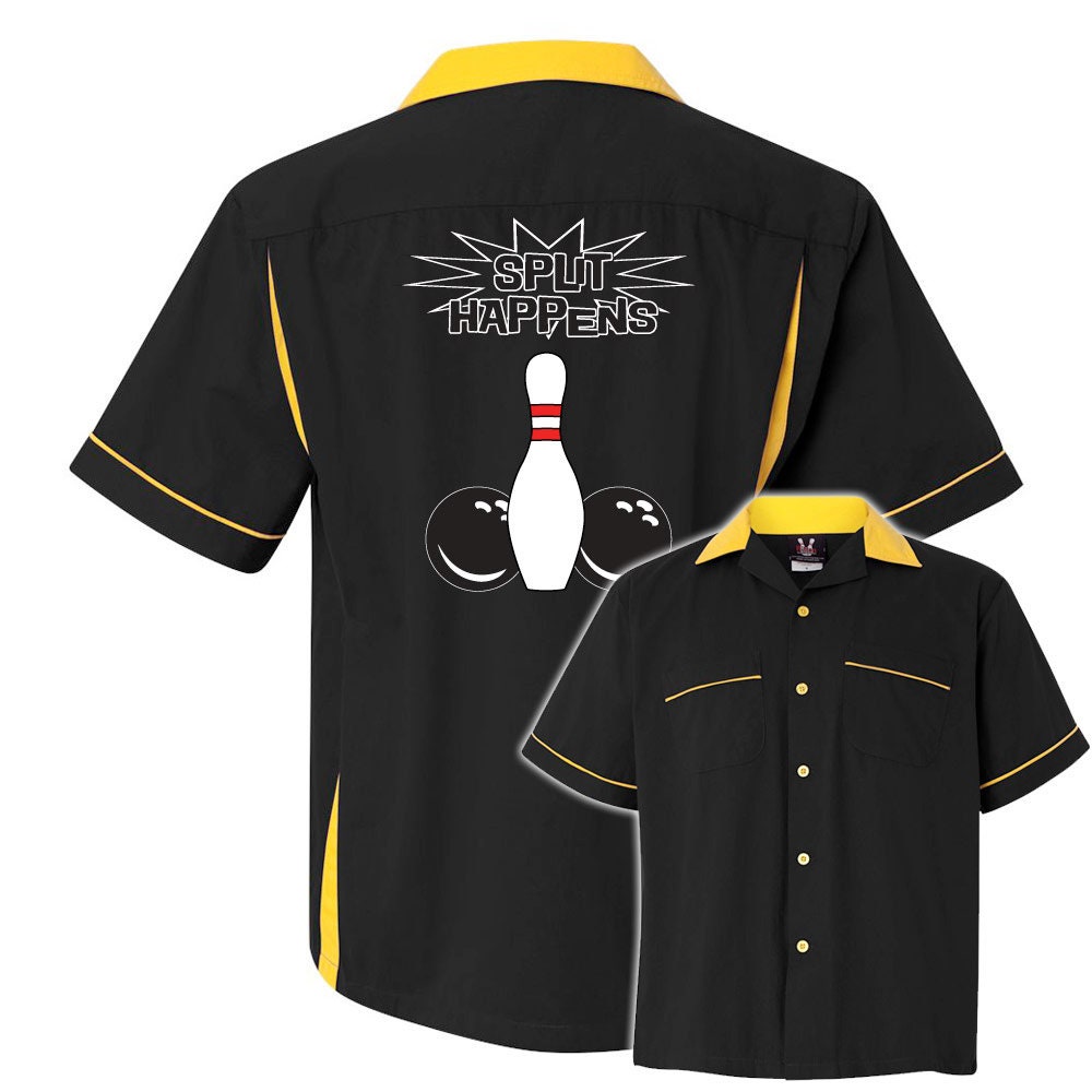 Split Happens Classic Retro Bowling Shirt- Classic 2.0 - Includes Embroidered Name