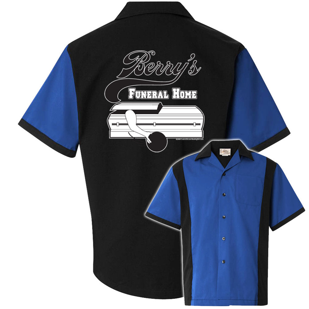 Berry's Funeral Home Classic Retro Bowling Shirt - Retro Two - Includes Embroidered Name #119