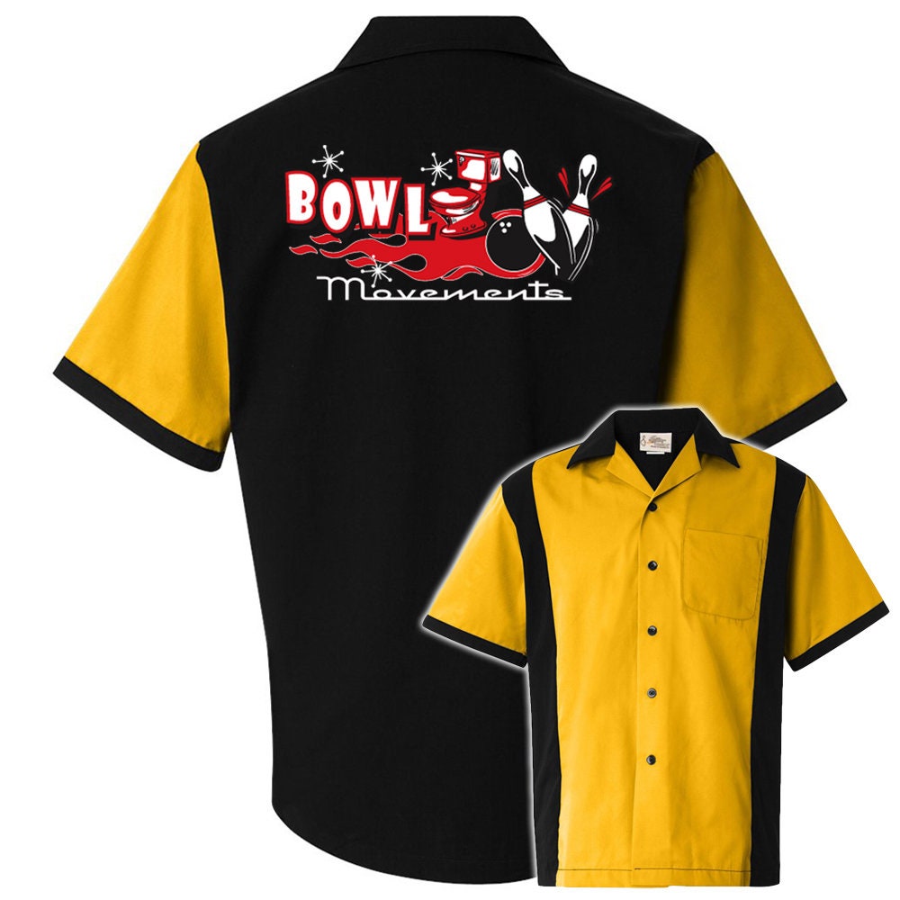 Bowl Movements Classic Retro Bowling Shirt - Retro Two - Includes Embroidered Name #121