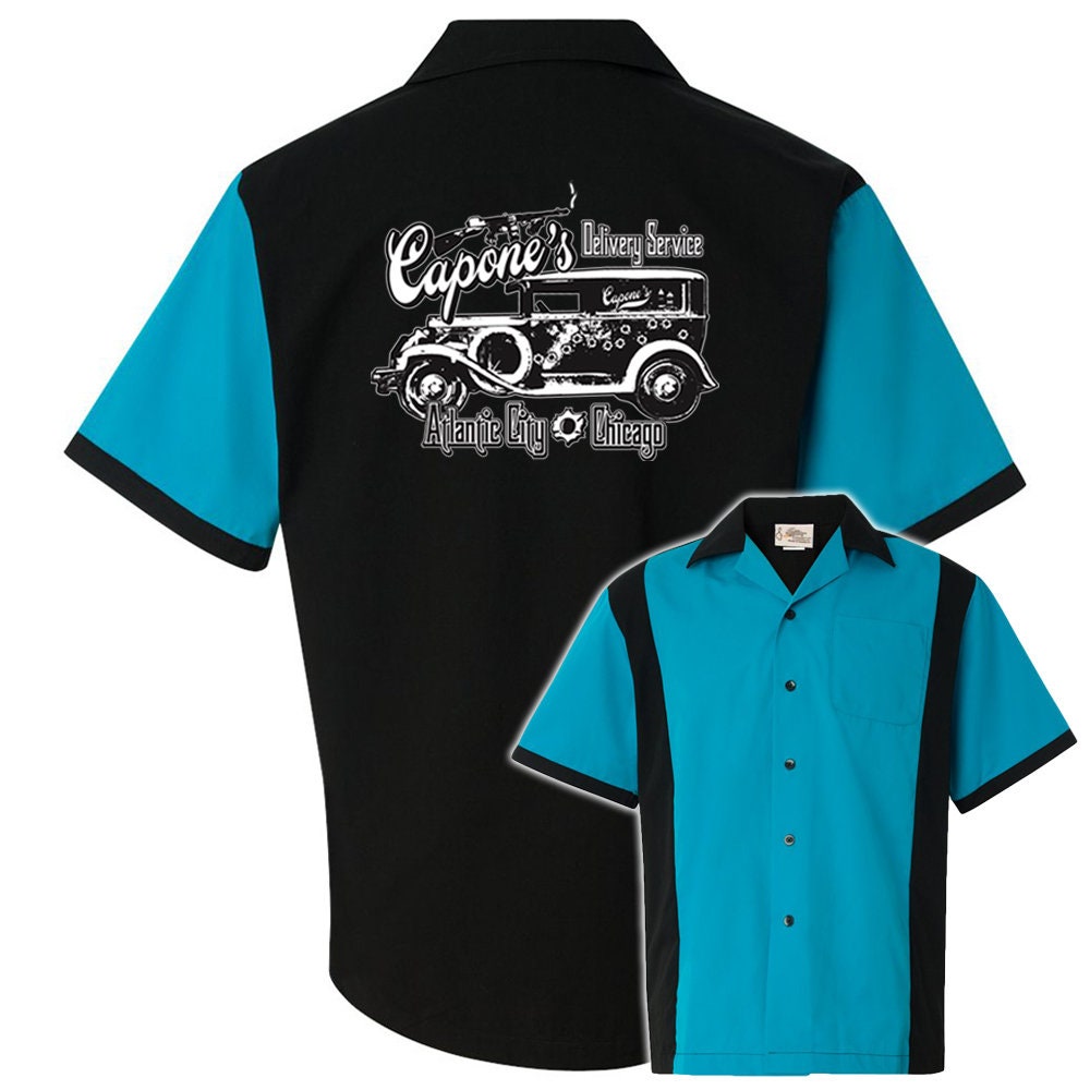 Capones Delivery Service Classic Retro Bowling Shirt - Retro Two - Includes Embroidered Name