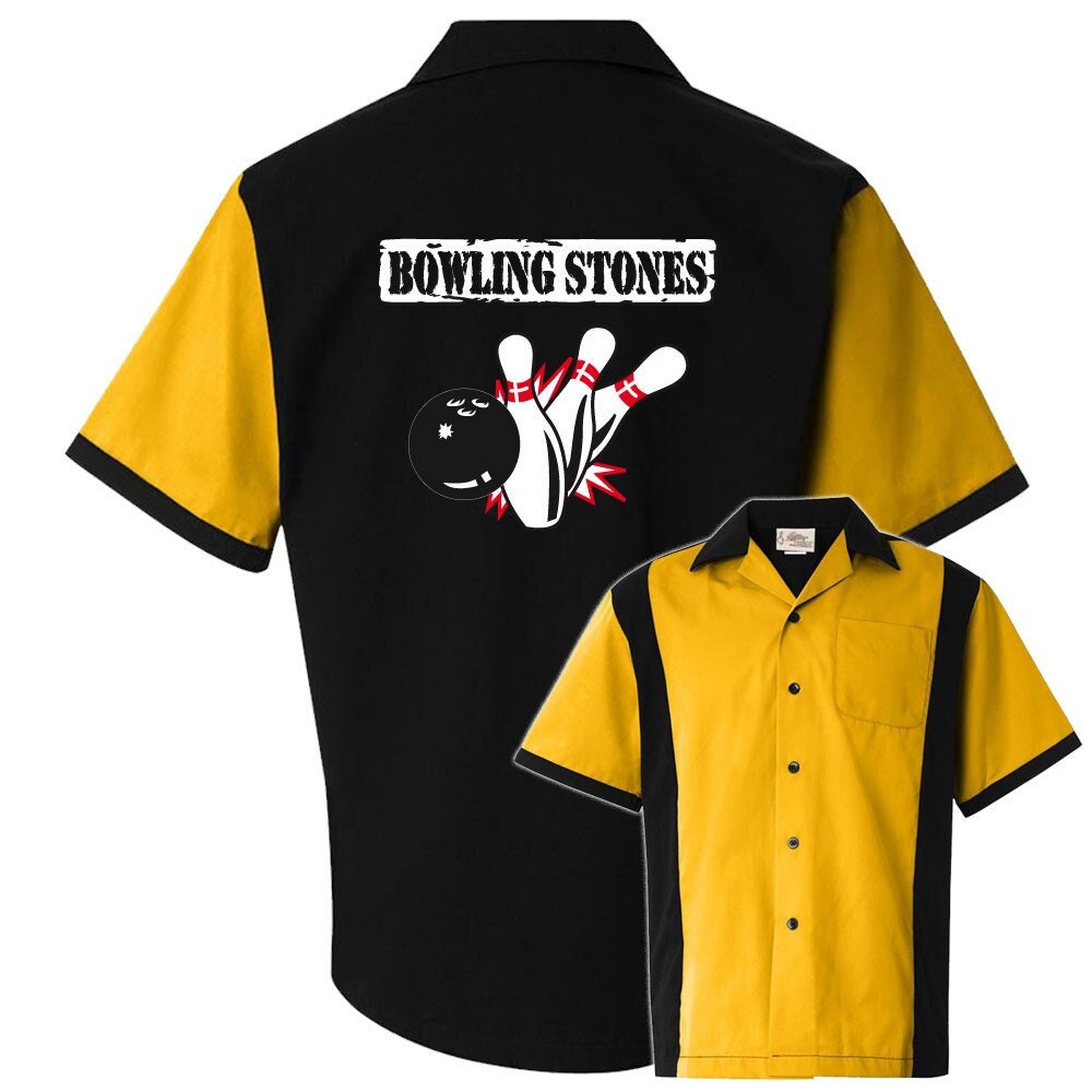 Bowling Stones Classic Retro Bowling Shirt - Retro Two - Includes Embroidered Name #120/125