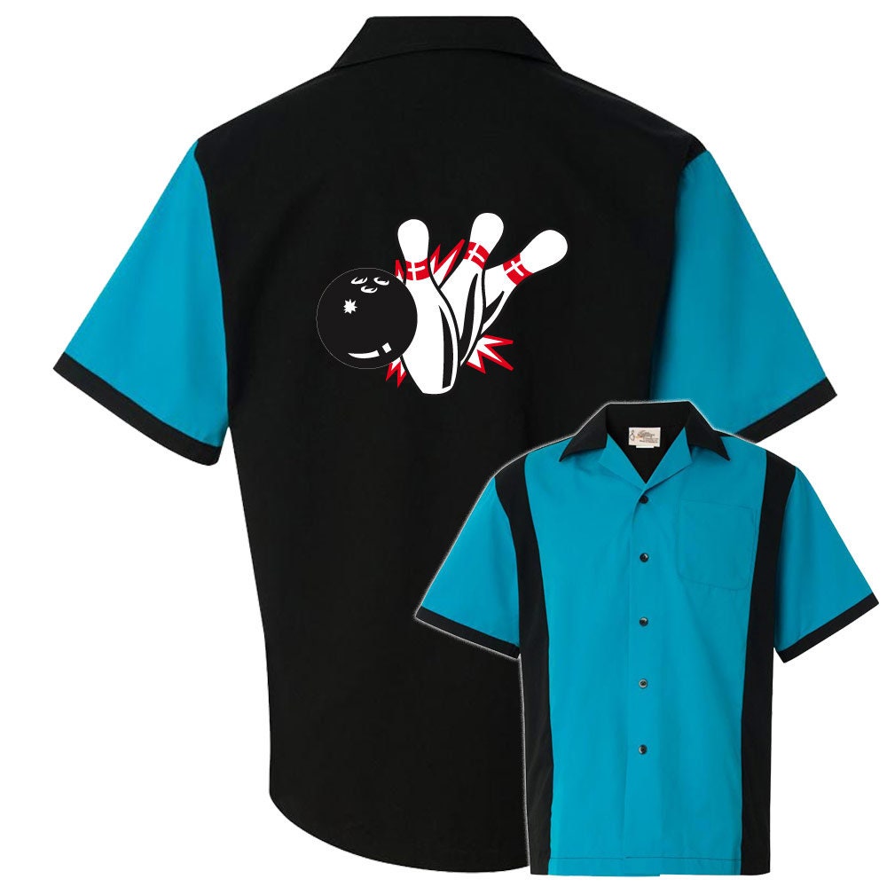 Pin Splash B Classic Retro Bowling Shirt - Retro Two - Includes Embroidered Name #125