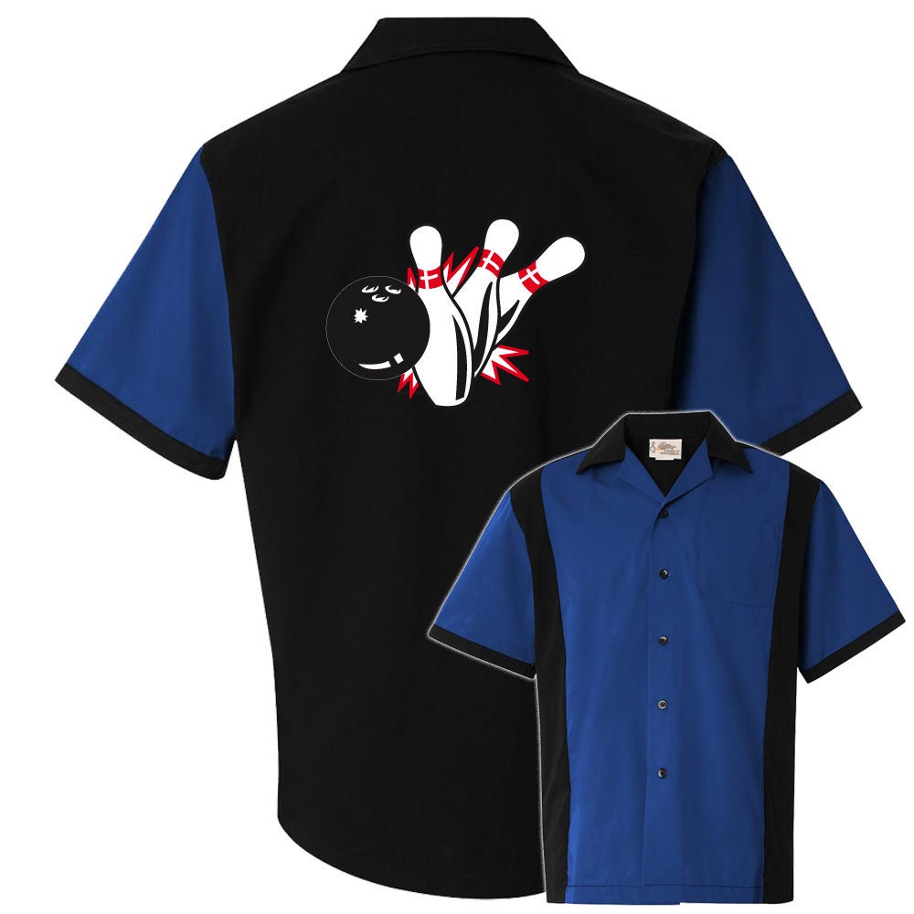 Pin Splash B Classic Retro Bowling Shirt - Retro Two - Includes Embroidered Name #125