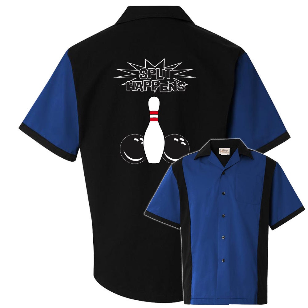 Split Happens Classic Retro Bowling Shirt - Retro Two - Includes Embroidered Name