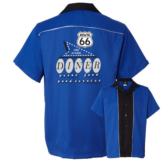 Route 66 Diner Classic Retro Bowling Shirt - Swing Master 2.0 - Includes Embroidered Name