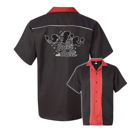 Dolls With Balls Classic Retro Bowling Shirt - Swing Master 2.0 - Includes Embroidered Name #156