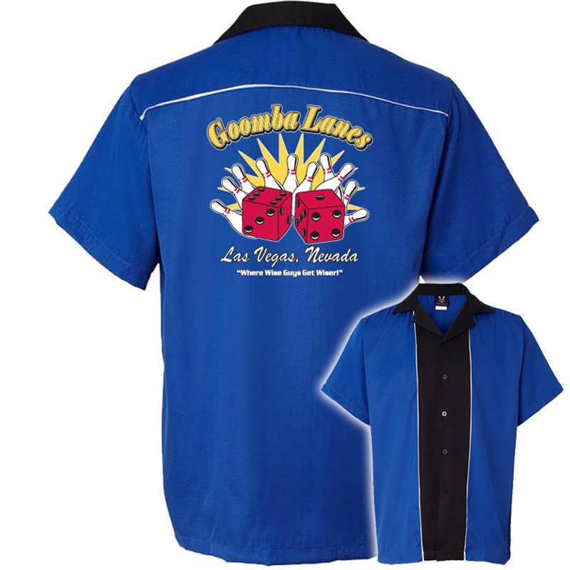Goomba Lanes Classic Retro Bowling Shirt - Swing Master 2.0 - Includes Embroidered Name #123