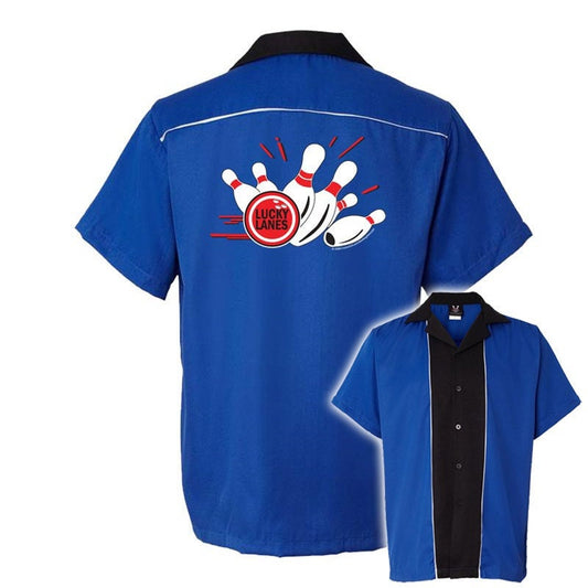 Lucky Lanes Classic Retro Bowling Shirt - Swing Master 2.0 - Includes Embroidered Name #128