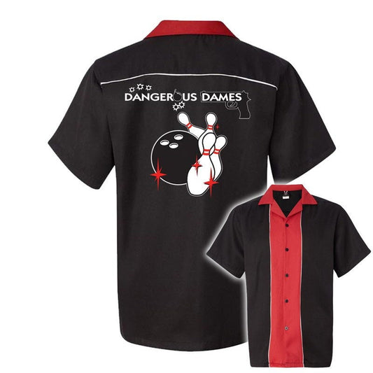 Dangerous Dames Classic Retro Bowling Shirt - Swing Master 2.0 - Includes Embroidered Name