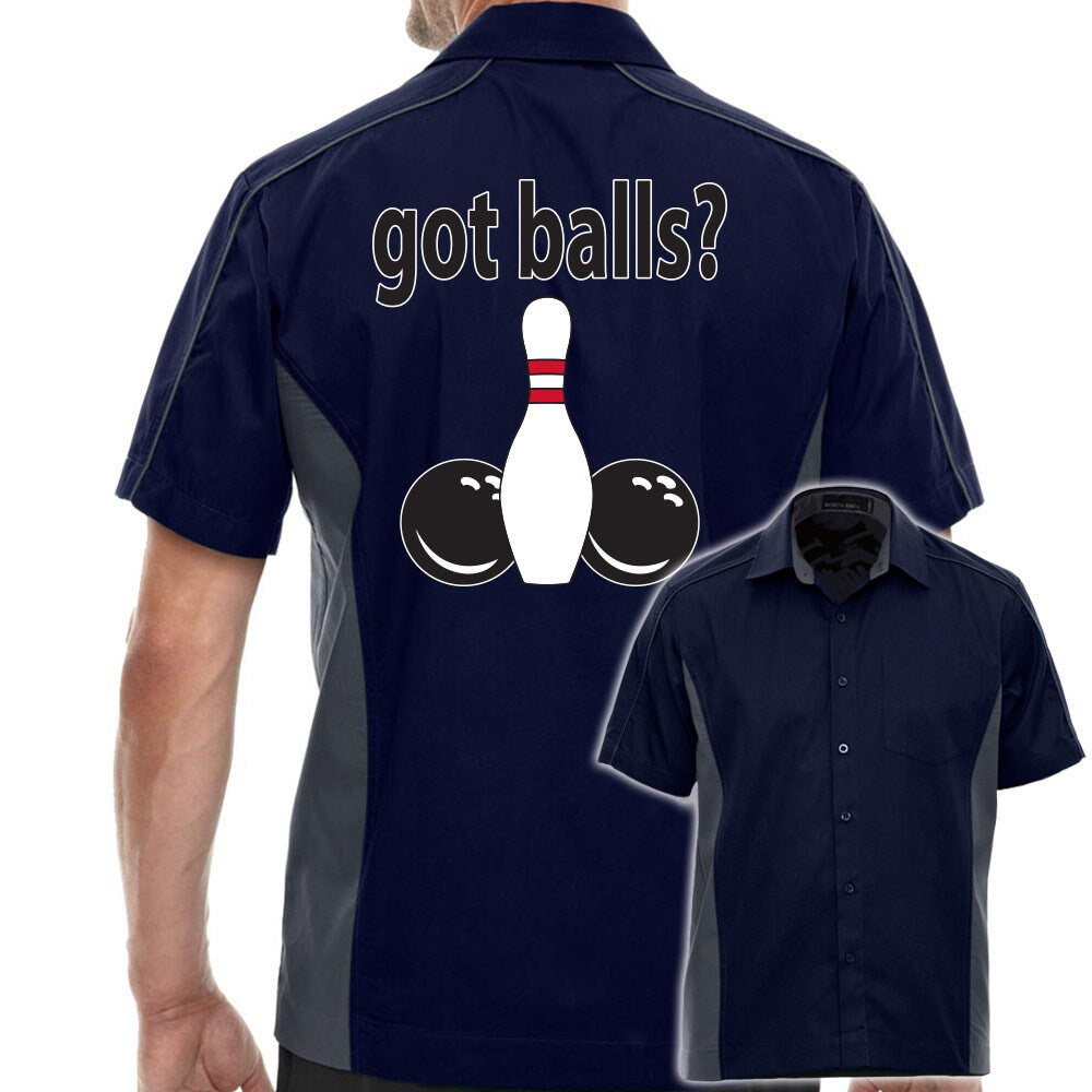 Got Balls Classic Retro Bowling Shirt - The Muckler - Includes Embroidered Name