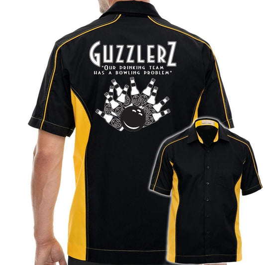 Guzzlers Classic Retro Bowling Shirt - The Muckler - Includes Embroidered Name