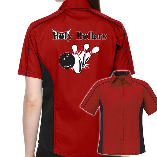 Holy Rollers Classic Retro Bowling Shirt- The Muckler (Ladies) - Includes Embroidered Name
