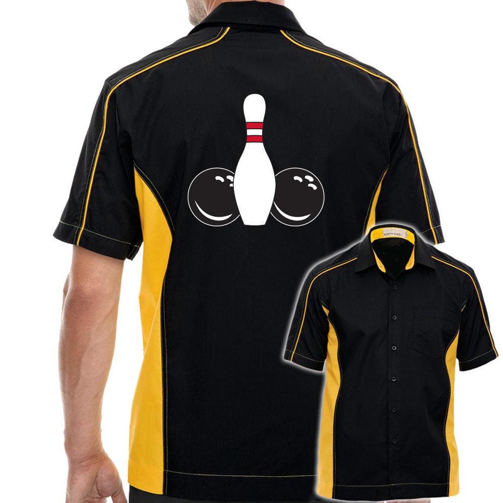 Pin Splash P Classic Retro Bowling Shirt - The Muckler - Includes Embroidered Name