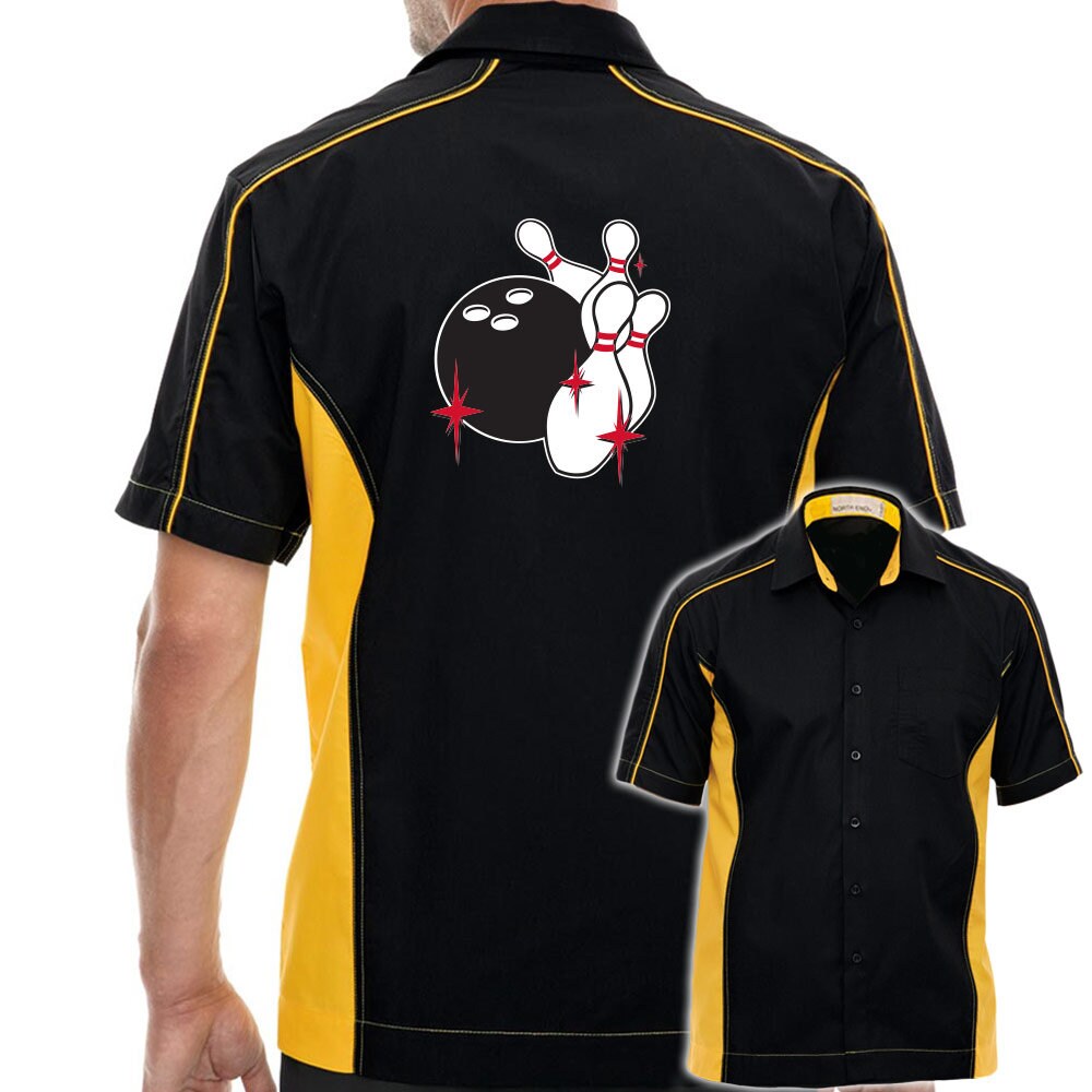 Pin Splash C Classic Retro Bowling Shirt - The Muckler - Includes Embroidered Name #135