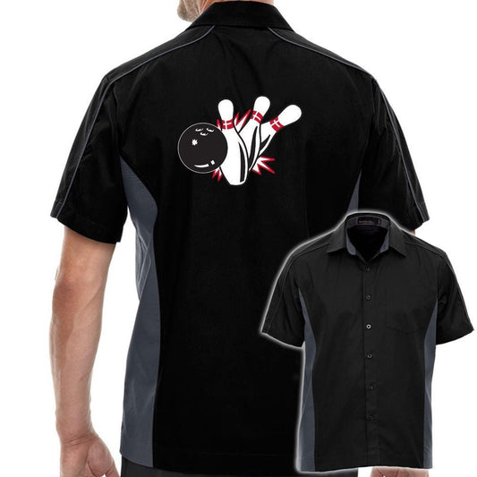 Pin Splash B Classic Retro Bowling Shirt - The Muckler - Includes Embroidered Name #125