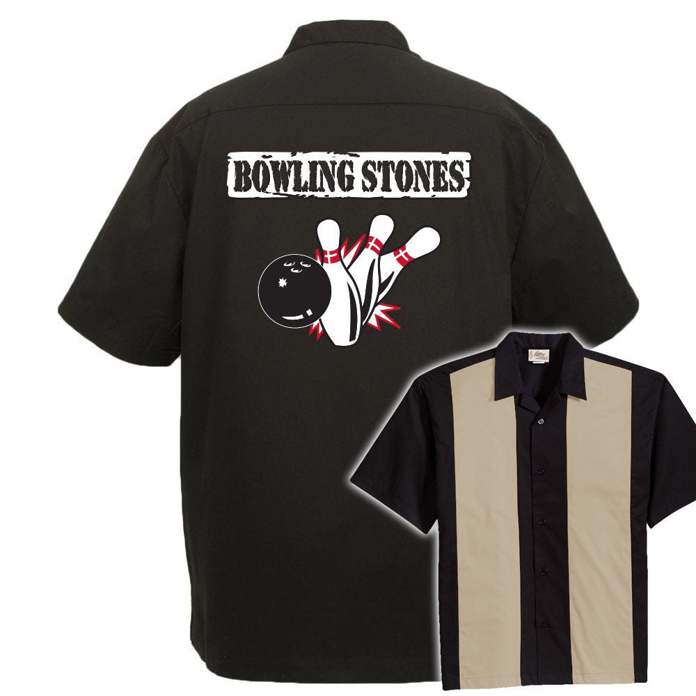 Bowling Stones Classic Retro Bowling Shirt - The Player - Includes Embroidered Name #120/125