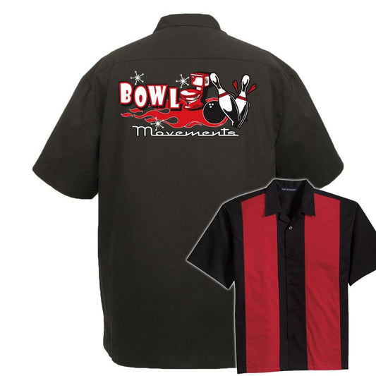 Bowl Movements Classic Retro Bowling Shirt - The Player - Includes Embroidered Name #121
