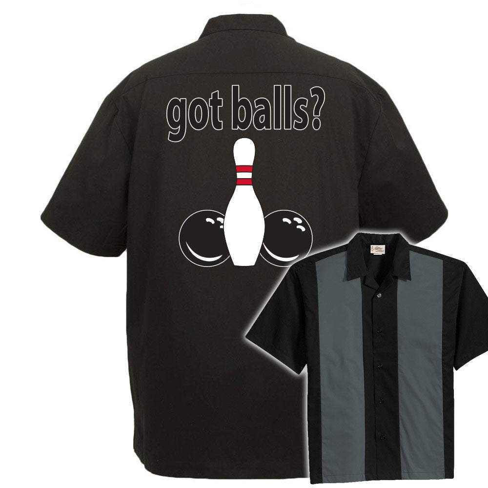 Got Balls Classic Retro Bowling Shirt - The Player - Includes Embroidered Name