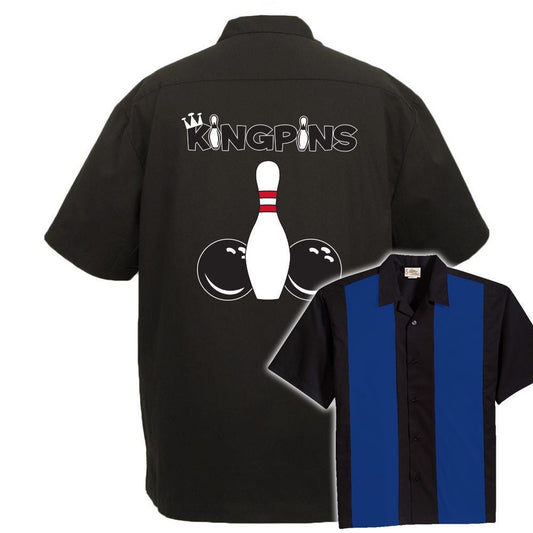 Kingpins Classic Retro Bowling Shirt - The Player - Includes Embroidered Name