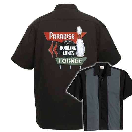 Paradise Lanes Classic Retro Bowling Shirt - The Player - Includes Embroidered Name