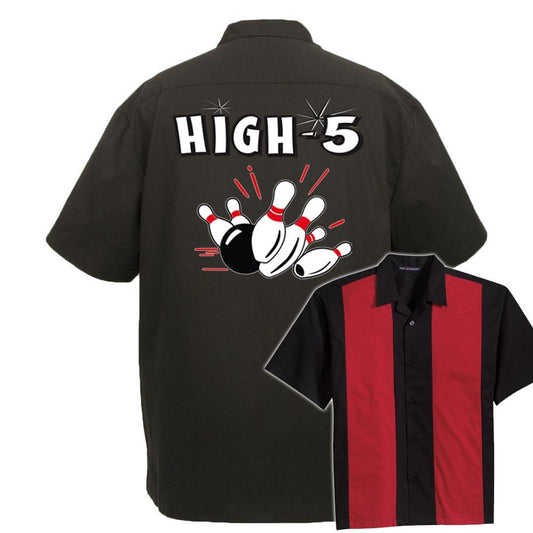 High 5 Classic Retro Bowling Shirt - The Player - Includes Embroidered Name #126/127