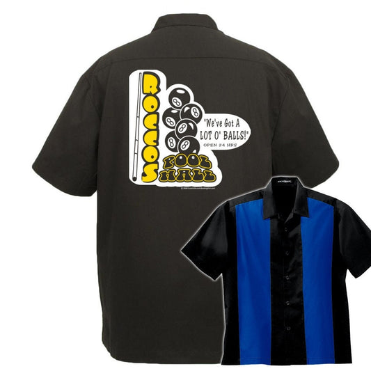 Rocco's Pool Hall Classic Retro Bowling Shirt - The Player - Includes Embroidered Name