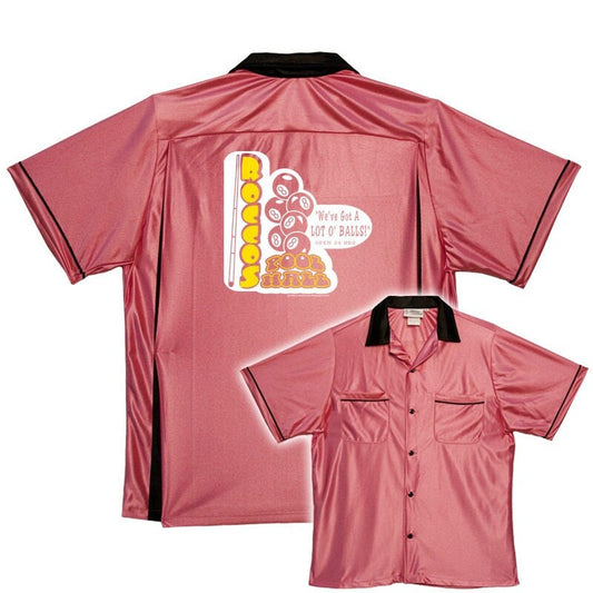 Rocco's Pool Hall - Classic Retro Pink Bowling Shirt - Classic  - Includes Embroidered Name