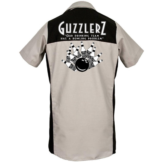 Guzzlers - Classic Retro Bowling Shirt - The Garren (CLOSEOUT) - Includes Embroidered Name - #124