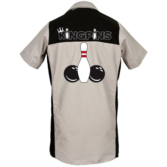 Kingpins - Classic Retro Bowling Shirt - The Garren - Includes Embroidered Name -