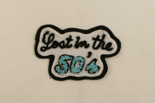 3.5" Lost In The 50's - Hand Sewn Chenille Patch