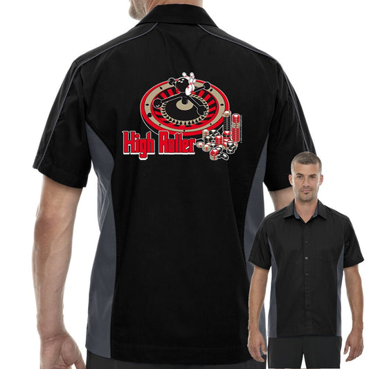 High Roller Classic Retro Bowling Shirt - The Muckler - Includes Embroidered Name