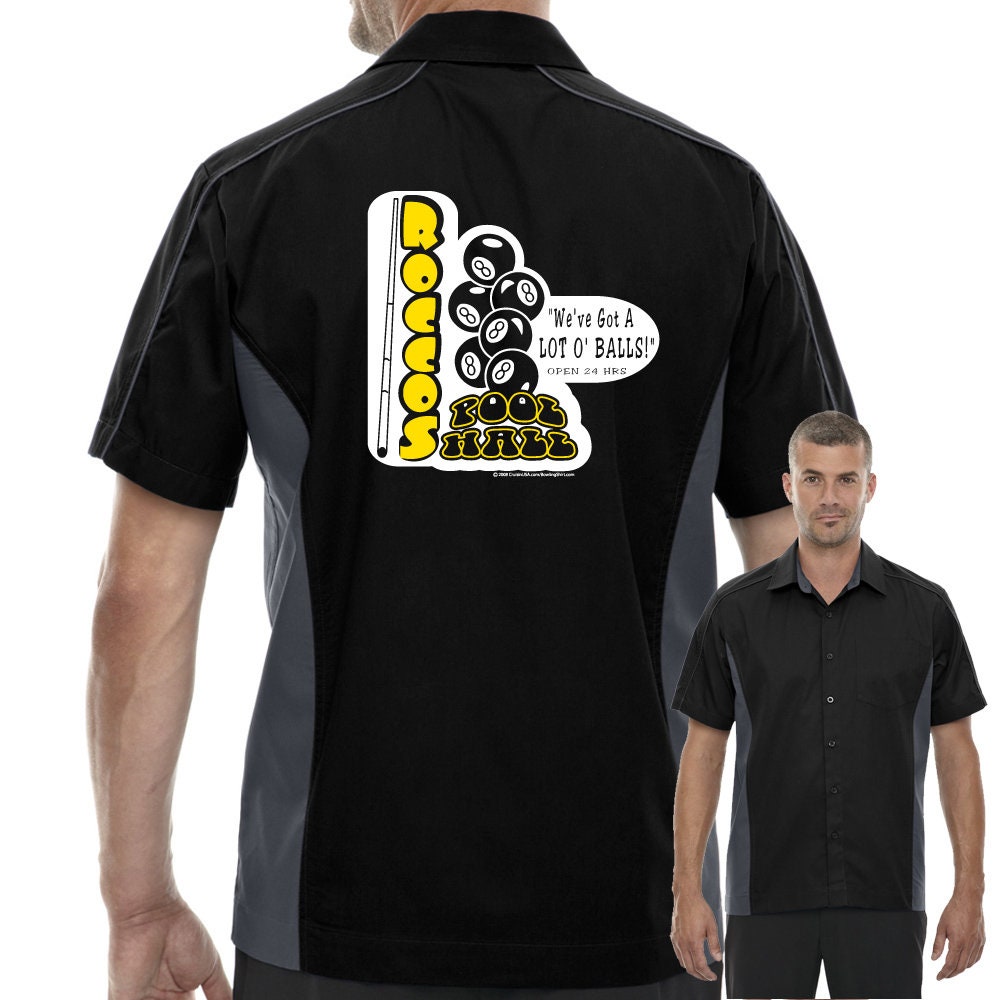 Rocco's Pool Hall Classic Retro Bowling Shirt - The Muckler - Includes Embroidered Name